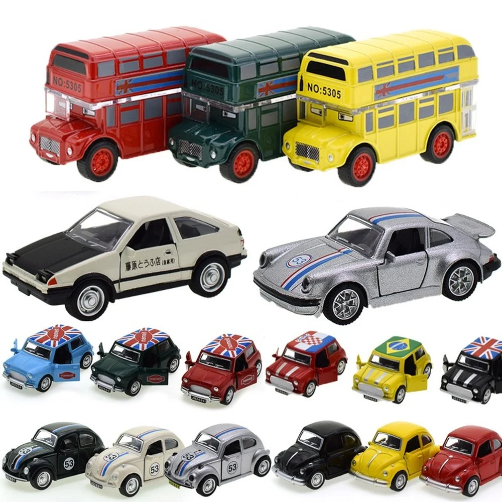 1:43 Diecast Auto Mudel Mänguasi Sulam, Tõmba Tagasi Auto Mänguasjad Mini Vintage Sõiduki Mudel Inerts Autod Poiss Mänguasjad Kids Mängu Lastele Kingitus