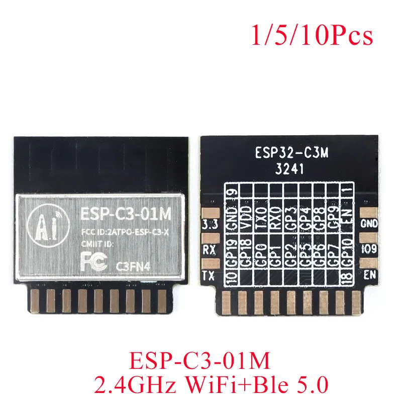 10tk -1tk ESP-C3-01M 2,4 GHz WiFi Bluetooth-ühilduva Dual-mode Traadita Side Moodul ESP32