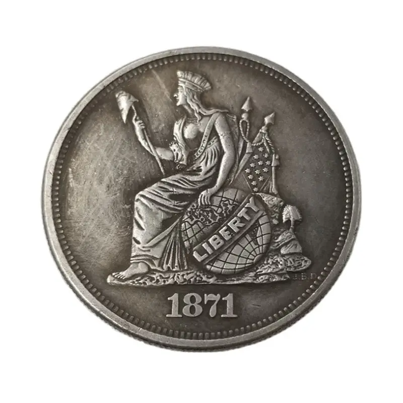 1871 Mälestusmünte Ameerika Ühendriigid God We Trust 1 Dollar Kogumise Müntide Kodu Kaunistamiseks, Käsitöö, Suveniirid, Kingitused, Kaunistused
