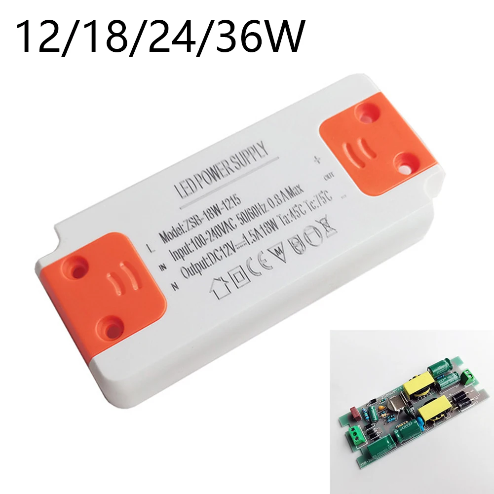 1tk 12W/24W/36W LED Draiver Trafo 240V AC, Et 12V DC Riba Pirn ConverterSwitching Toide