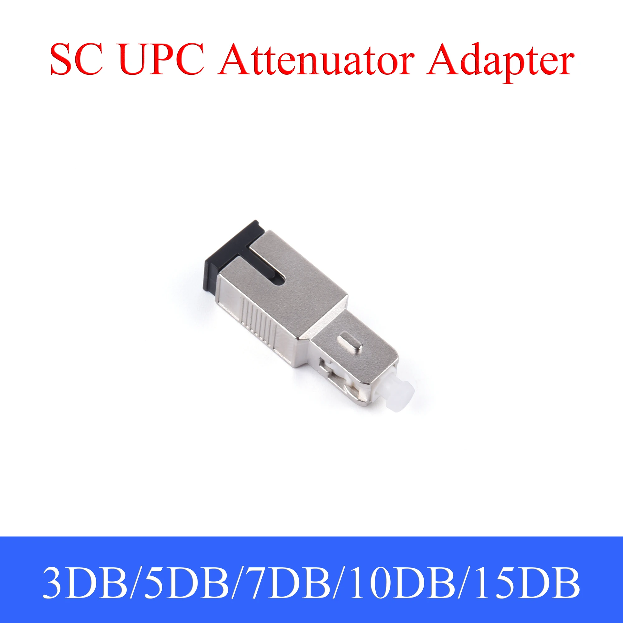 1TK KS UPC fiiberoptiliste Attenuator Single-mode Fiber Optic Meeste ja Naiste Pistik 3DB/5DB/7 DB/10DB/15DB Adapter