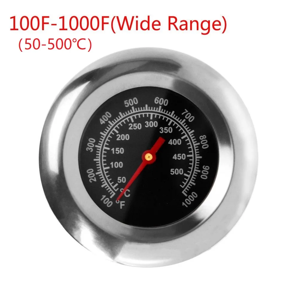 3-tolline Universaalne Grill Kaanega termomeeter 500C-1000F BBQ Suitsetaja Grill Õues Kokk Grill Temperatuuri Näidik