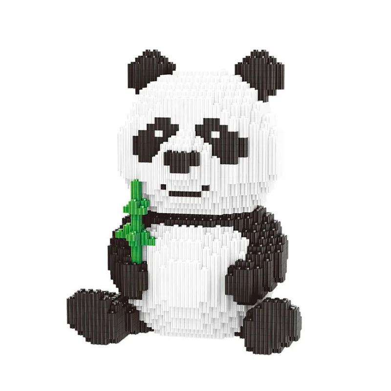3689pcs Cartoon DIY Assemable Panda Mini Plokid Haridus-Loomade Mänguasjad Lastele ehitusplokid Mudel Tellised
