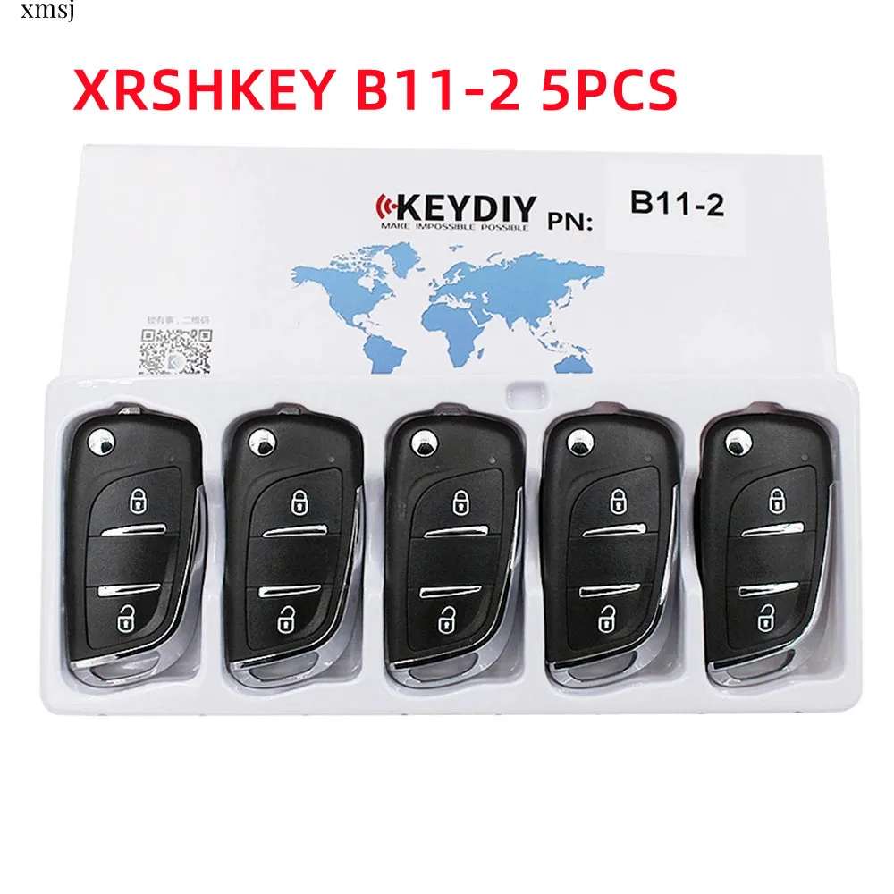 5tk/palju XRSHKEY B11-2 5TK KEYDIY Universaalne KD Puldid B-Seeria KD900 KD900+ URG200+ KD-X2