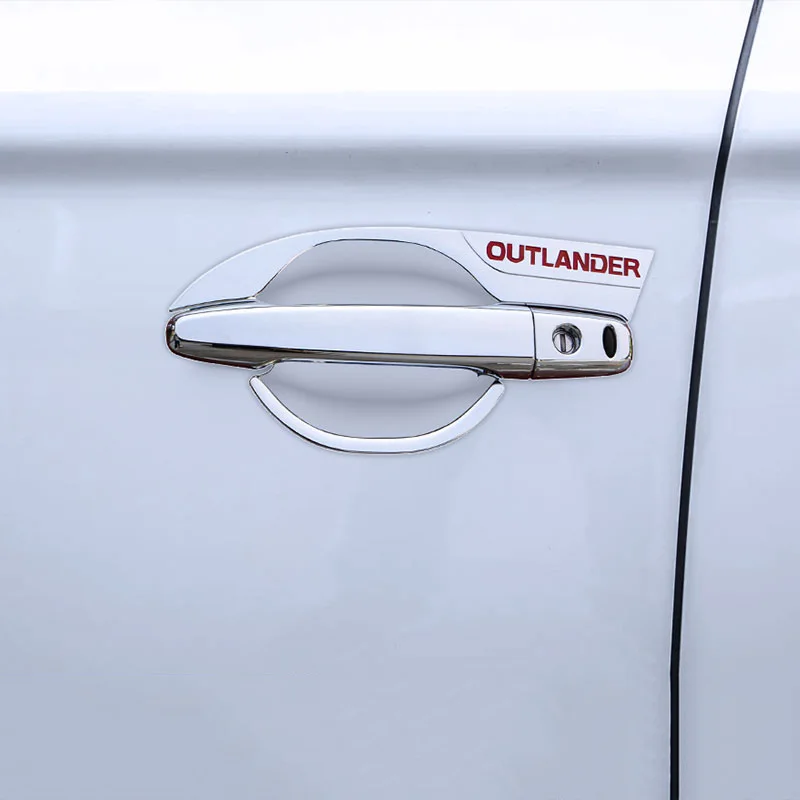 ABS Kroomitud ukselingi Kate ja Ukse Kaussi Kaitse Auto Katted, Mitsubishi Outlander PHEV 2013-2020
