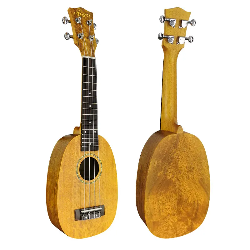 Aiersi Mango Puit Ananassi Ukulele 21 Tolline Sopran 4 String Nailon Muusika Instrument professionaalsetele ja Algaja Tasuta Kott