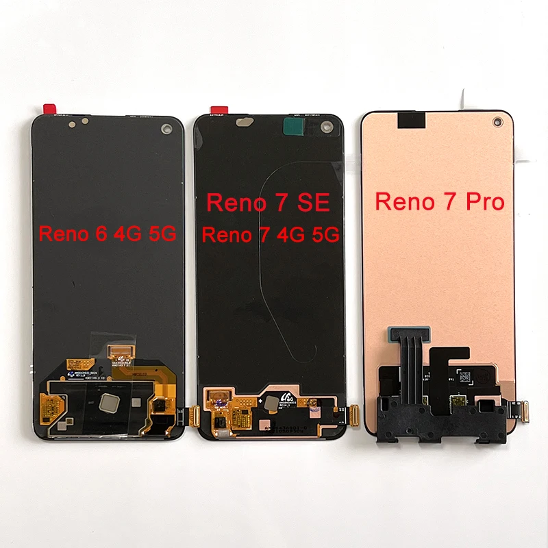Algne Jaoks OPPO Reno 6 Reno 7 4G, 5G Reno6 Reno7 LCD Raami Ekraan Touch Panel Digitizer Jaoks Oppo Reno 7 SE 7SE 7 Pro 5G