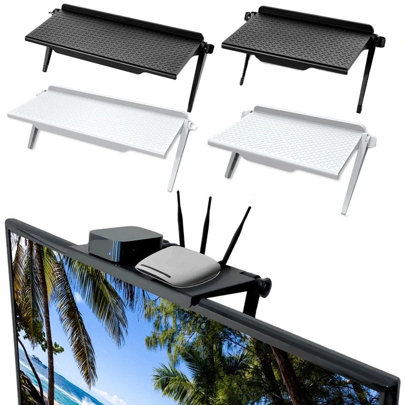 Arvuti TV monitor ladustamise rack ärkaja desktop bracket ABS-TV display rack rack storage tabel ladustamise rack kodu hoidmine