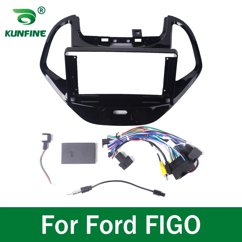 Auto GPS Navigation Stereo Ford FIGO Raadio Fascias Paneeli Raam Sobib 2Din 9 tollise Kriips headunit ekraan