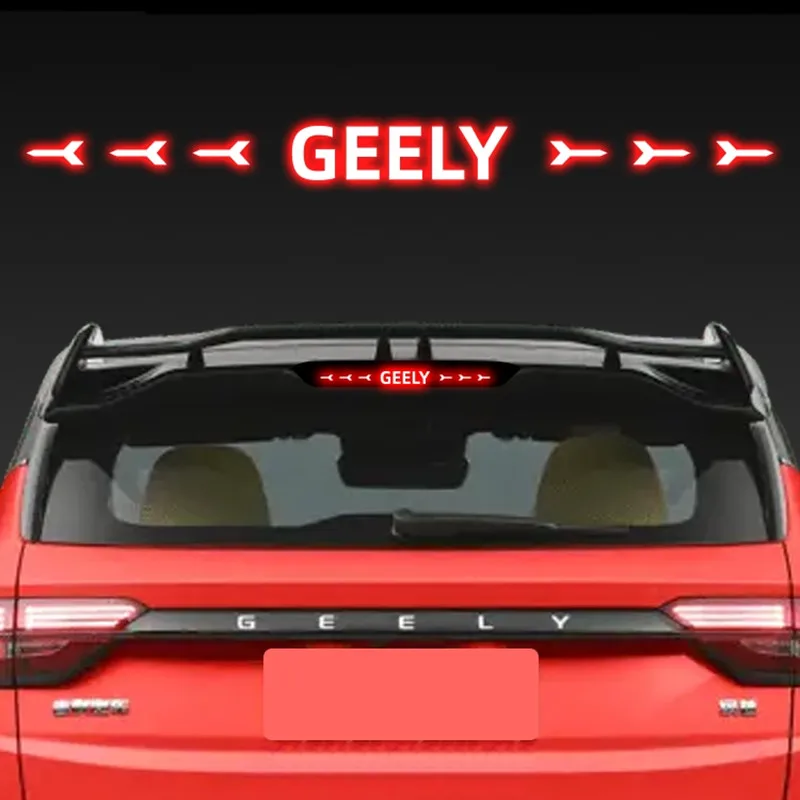 Auto kõrge piduri hele kleebis, tagumine taillight auto film, muudetud kaunistused projektsioon juhatuse Geely Coolray,BinYue,Prooton X50