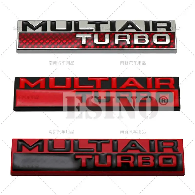 Auto Stiil Multiair Turbo 3D Metallist Kroomitud Tsink Sulam Liim Embleem, Rinnamärk Decal Auto Accessory Fiat Punto Evo Abarth 500 X