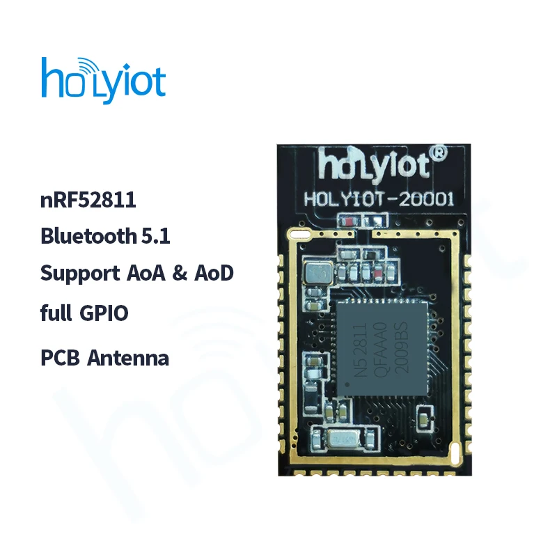 Bluetooth-madal energia 5.1 moodul nRF52811 kiibistik toetab AoA ja AoD asukoha ja siseruumides seisukoht