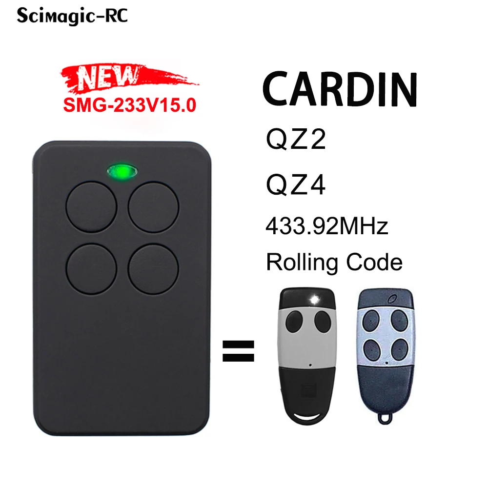 CARDIN S449 QZ2 QZ4 garaažiuks puldiga 433.92 MHz Jooksva Kood Värava Võtmehoidja