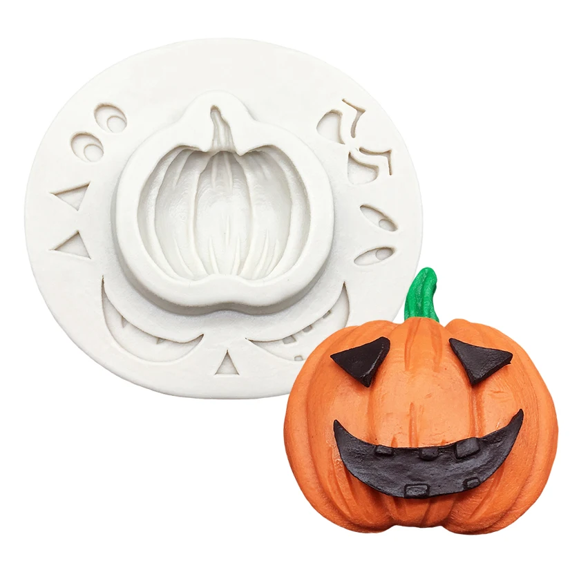 Halloween Jack-O'-Lantern Silikoon Sugarcraft Hallituse Vaik Vahendid Cupcake Küpsetamine Hallituse Fondant Kook Dekoreerimiseks Vahendid