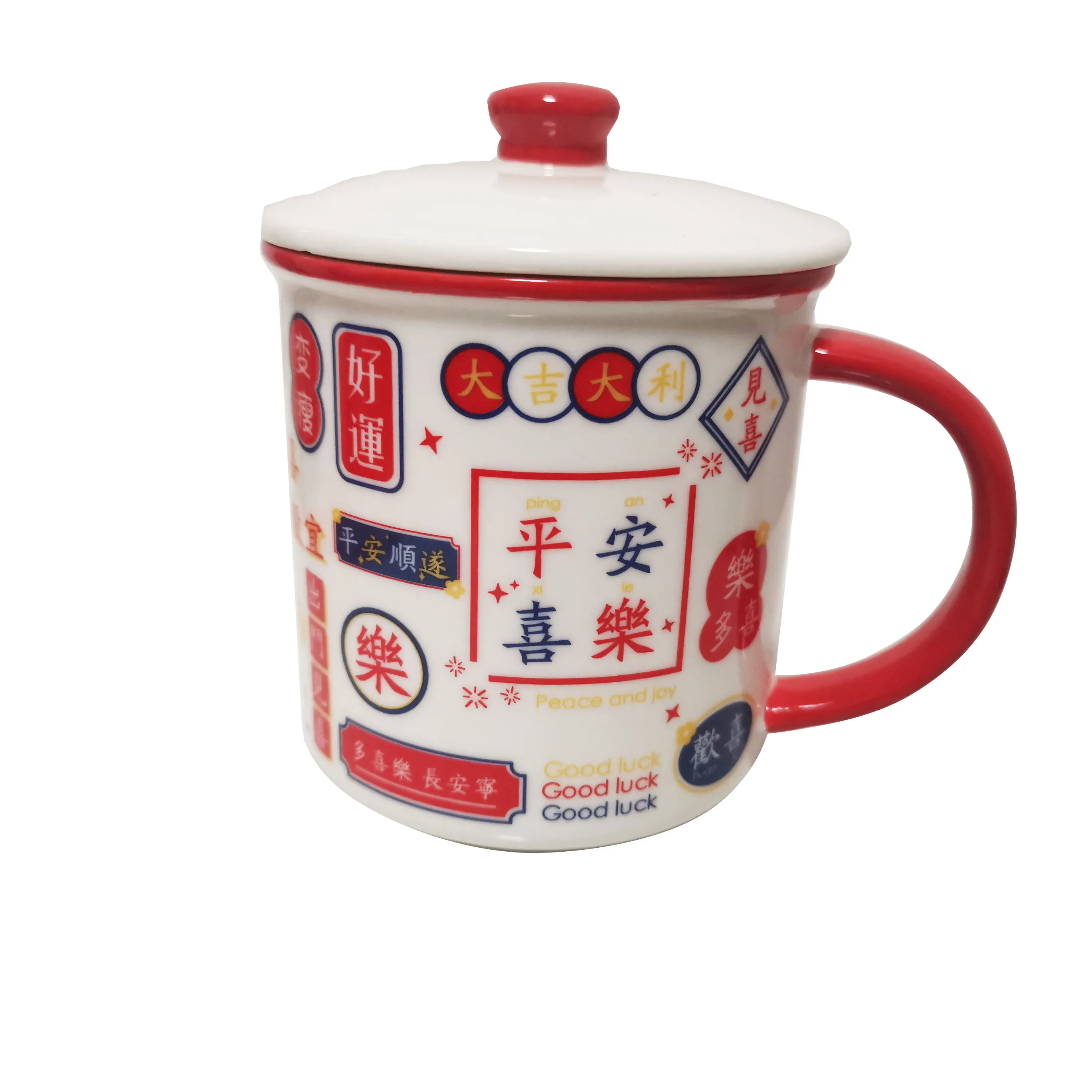 HongKong stiilis Keraamiline kruus loominguline kingitus vintage tee tassi kohvi cup nuudel löök