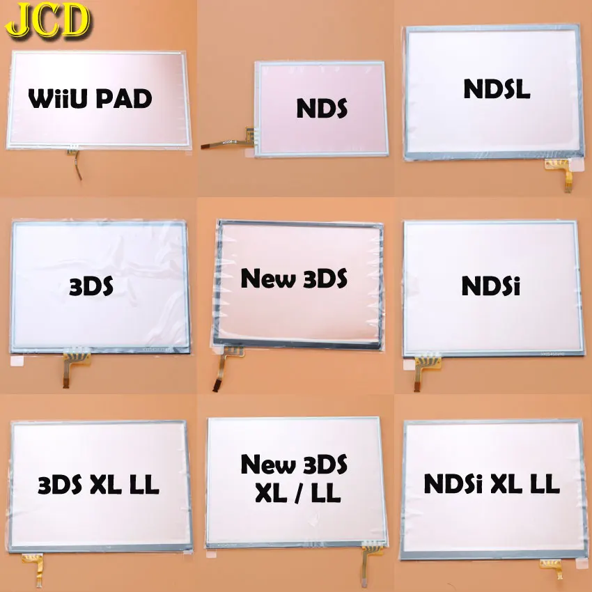 JCD Puutetundlik Paneel Display Digitizer Jaoks Nintend DS Lite NDSL NDS NDSi XL LL Jaoks 3DS XL LL Wiiu PAD konsooli