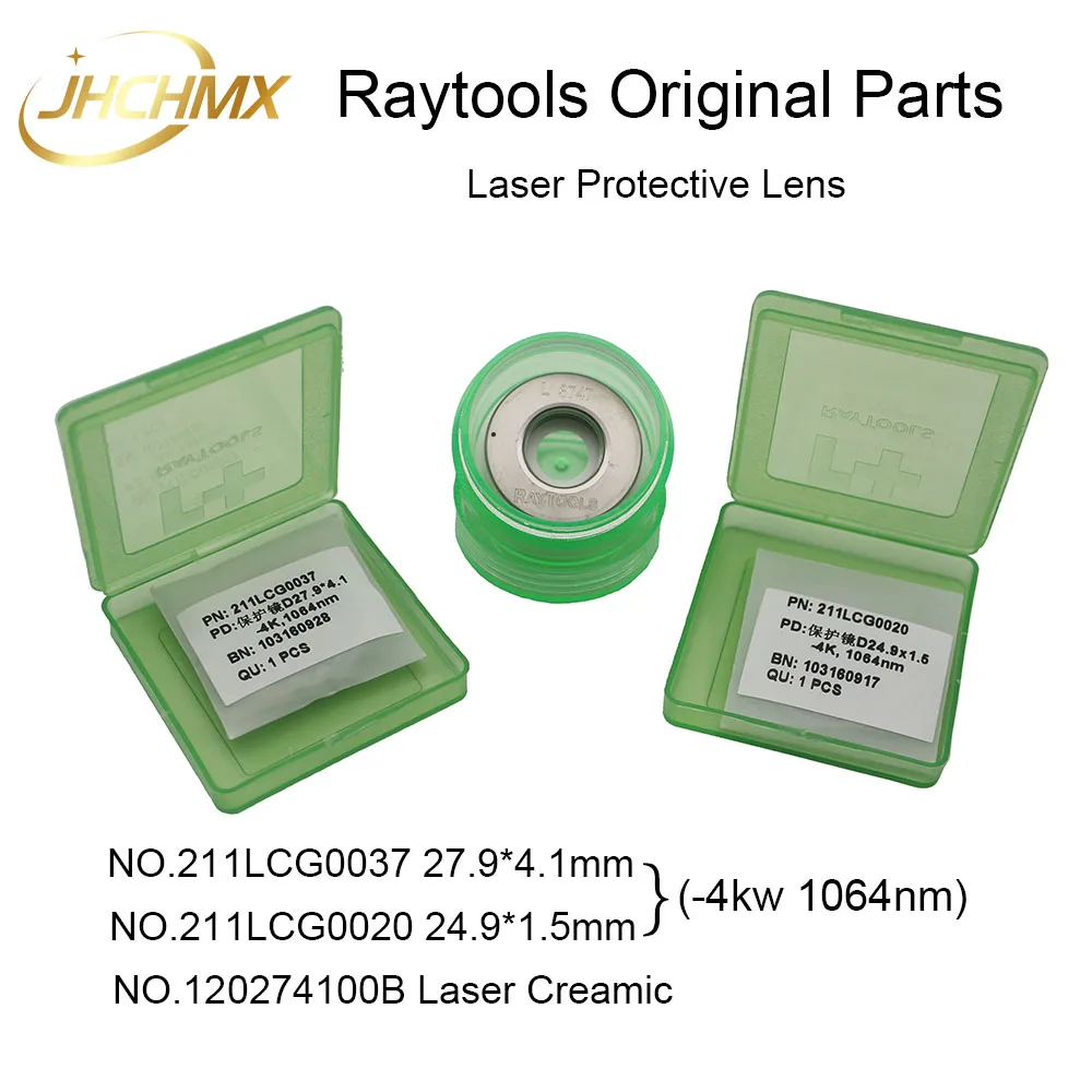 JHCHMX Raytools Laser Optiline Objektiiv -4kw 1064nm 27.9*4.1/24.9*1.5 mm 211LCG0037 211LCG0020 Keraamiline 120274100B Originaal Pea Osad