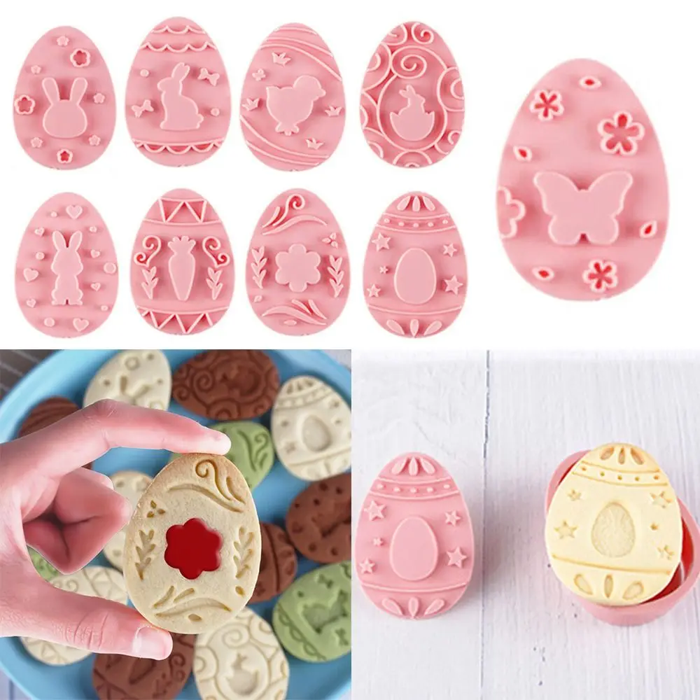 Kook Vahend Kolb Plastikust Küpsetamine Hallituse Lihavõtted Biskviit Hallituse Jar Kaste Sandwich Cookie Kutter 3D Lihavõtte Jänes Muna