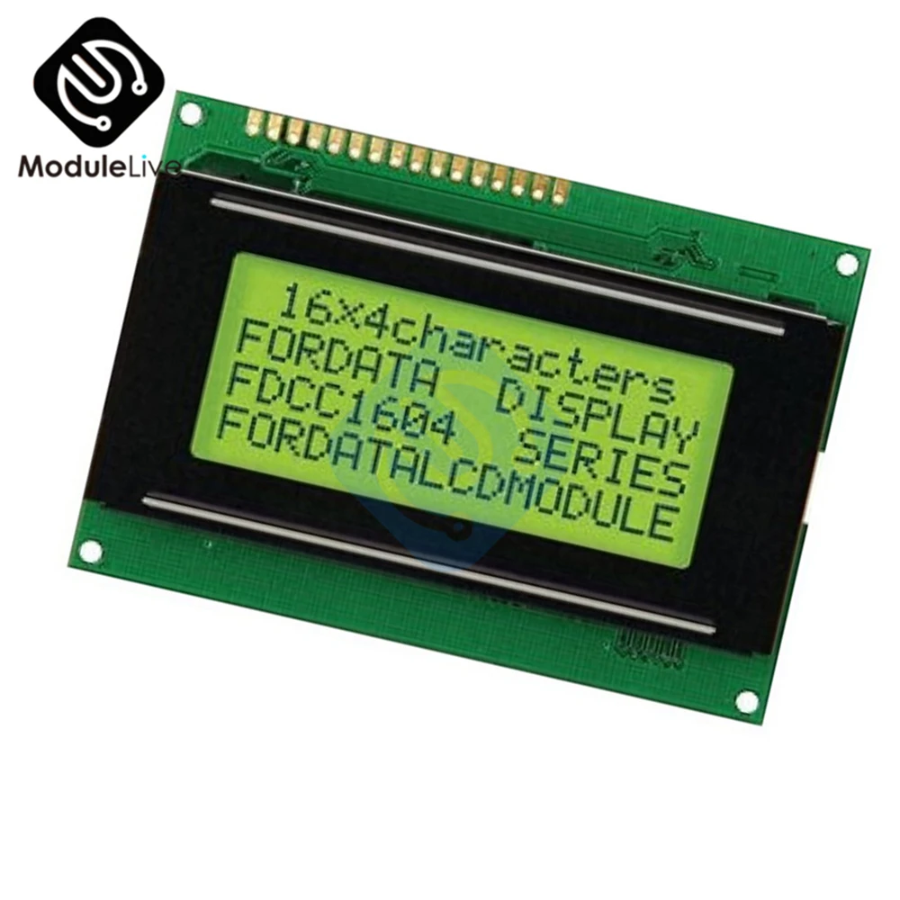 LCD 16x4 1604 Iseloomu LCD Ekraan Moodul LCM Sinine/Kollane Blacklight 5V Arduino jaoks