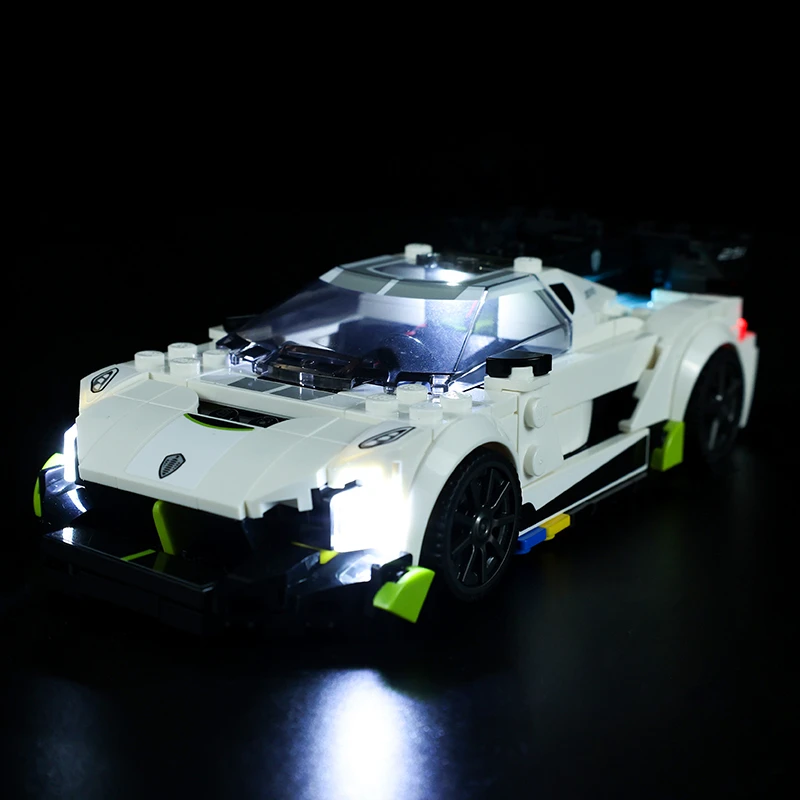 LED Light Kit for Koenigsegg Jesko 76900 ehitusplokid Set Lamp Valgustus DIY Mänguasjad Mudeli Nr