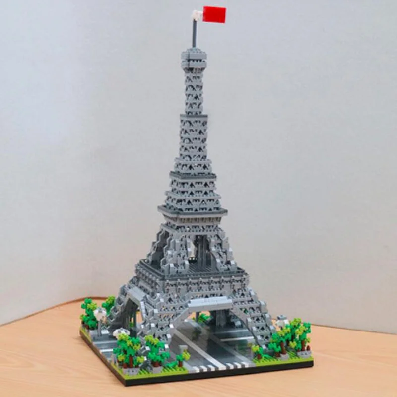 Maailma Arhitektuur Prantsusmaal Pariisi Eiffeli Torn 3D Mudel Mini Diamond Plokid, Tellised Hoone Mänguasi Lastele Kingitus nr Box