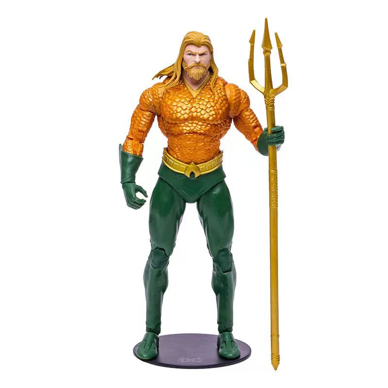 McFarlane SM Aquaman Vinüül Nukk Mudel Arvandmed Üks asutajatest Justiits-Alliance 17cm Laste Mänguasi Kingitused Koguda Mänguasjad