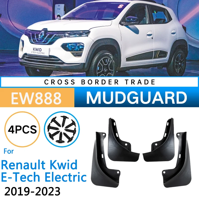 Muda Klapid eest Renault Kwid E-Tech Elektrilised 2022 2021 2020 2019~2023 Porilauad Splash Piirded, Vendrid Stiil Rattad Tarvikud