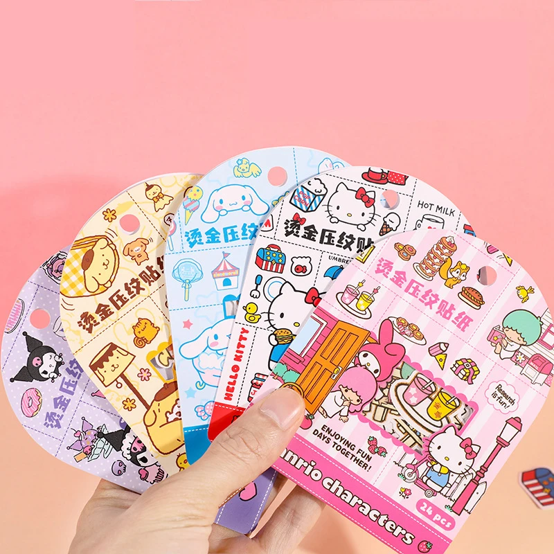 Mymelody Cinnamoroll Anime Multikas Armas Loominguline Kleebis Pack Komplekt Teenetemärgi Käsi Konto Sülearvuti Kirjatarvete Materjalist Kleepsud