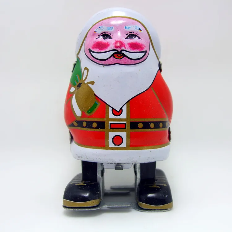 [Naljakas] Täiskasvanud Kollektsioon Retro likvideerida mänguasi Metallist Tina Isa Jõulud Mehaaniliste mänguasjade Kellavärk mänguasi näitajad mudel lapsed kingitus