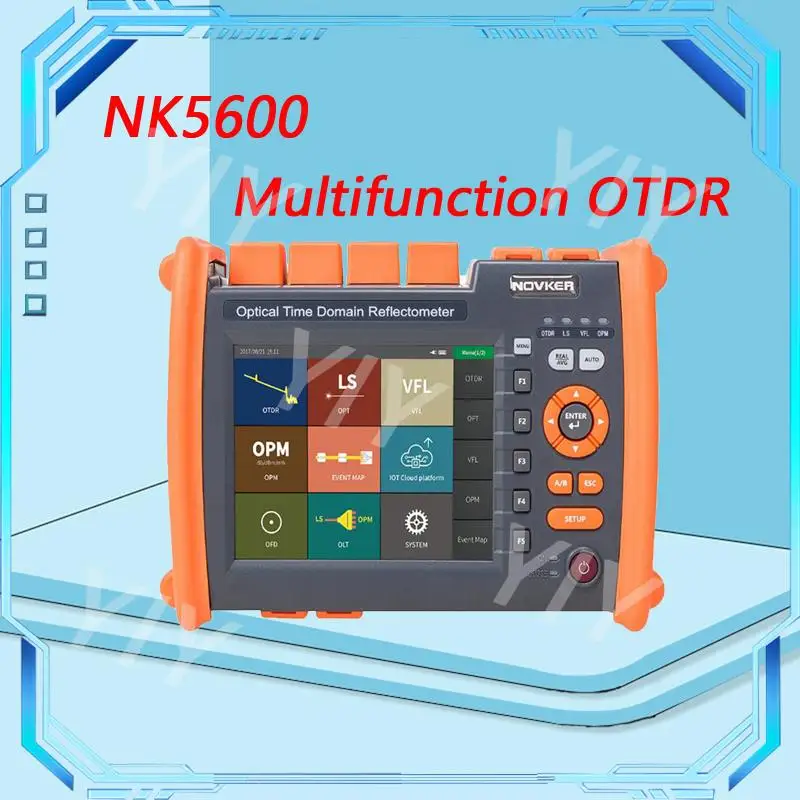 NOVKER NK5600 Fiber Optiline OTDR 1310/1550nm 32/30dB SM kiudoptilised OTDR Tester RAAMSEADUSEGA OPM valgusallikas Funktsioon