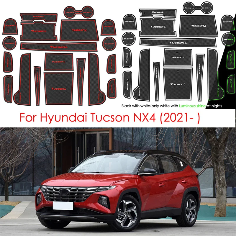 Näiteks Hyundai Tucson NX4 TL 2015-2022 Auto Tarvikud Salongi Ukse Groove Padi Non-Slip Anti-määrdunud Värava Ava Matt, Auto Kleebis