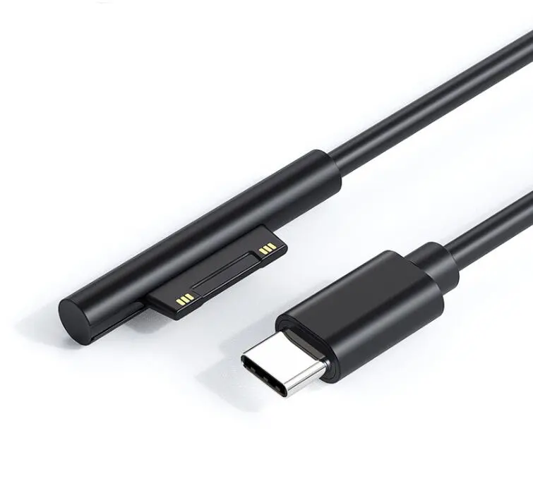 Pind Ühendage USB-C laadimiskaabel 15V/3A,ühildub Microsoft Surface Pro 7/6/5/4/3, Pinna Sülearvuti 3/2/1, Pinna Minna