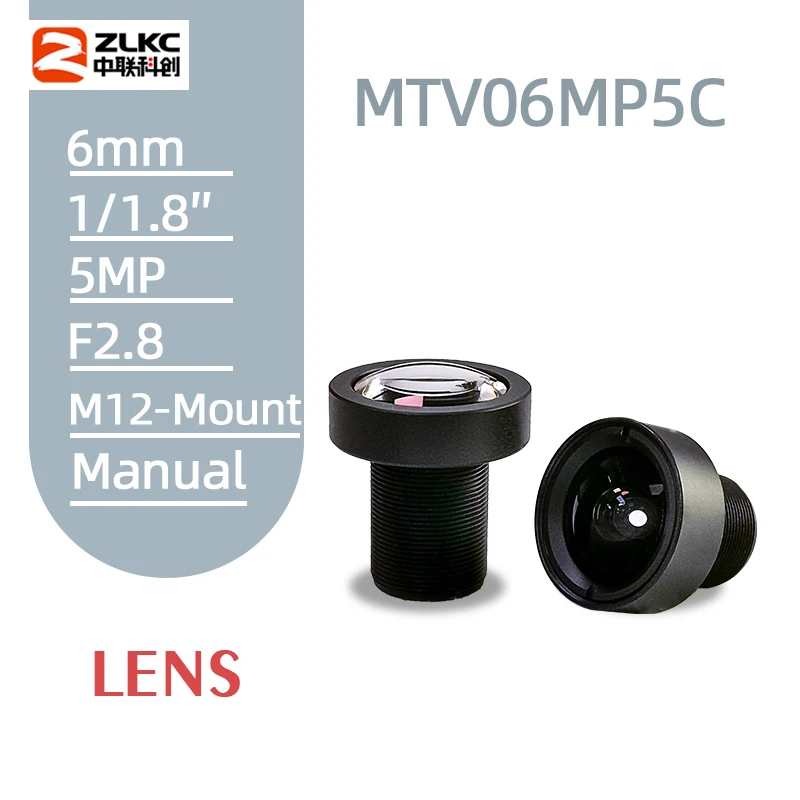 S-Mount 6mm objektiiv fikseeritud fookuskaugusega FA Objektiivi 1/1.8