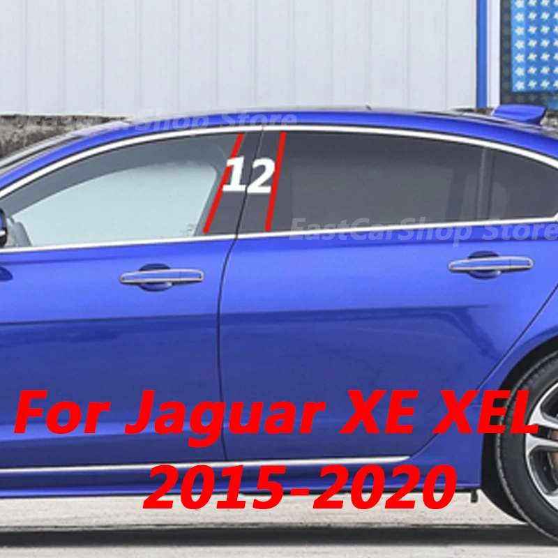 Sest Jaguar XE XEL 2015 2016 2017 2018 2019 2020 Auto B C Samba Keskel Kesk-Veerg PC Akna Riba Katab Kleebise Tarvikud