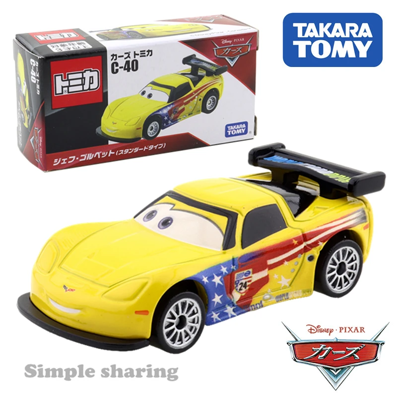 Takara Tomy Autod Tomica C-40 Jeff Gorvette Standard Tüüpi Sulam auto mudel poiss mänguasi, Koguda kingitusi