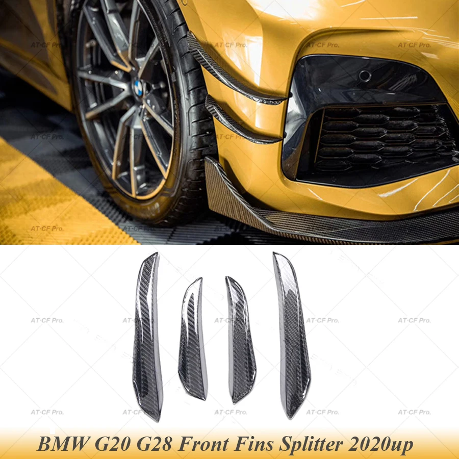 TAKD G20 G28 Carbon Fiber Front Bumper Uimed Canards Lõhkujad Car Styling BMW 3 Seeria G20 G28 TAKD Style 2020 2021 2022