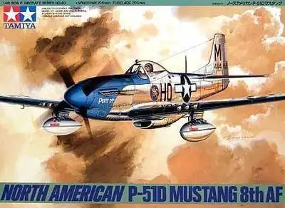 Tamiya 1/48 Mõõtkavas 61040 North American P-51D Mustang 8. AF Mudeli Komplekt