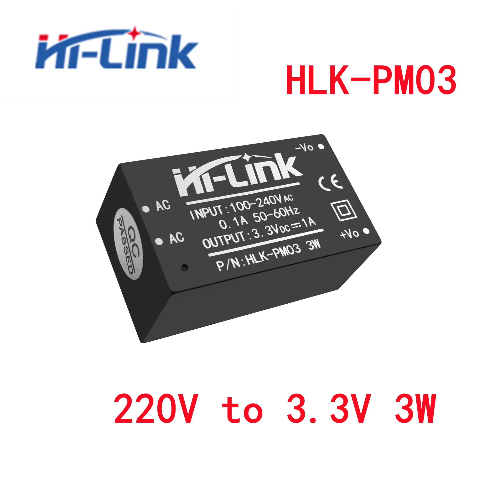 Tasuta Kohaletoimetamine 10tk/palju Uut Hi-Link HLK-PM03 ac dc 3.3 v 3w Toide Moodul