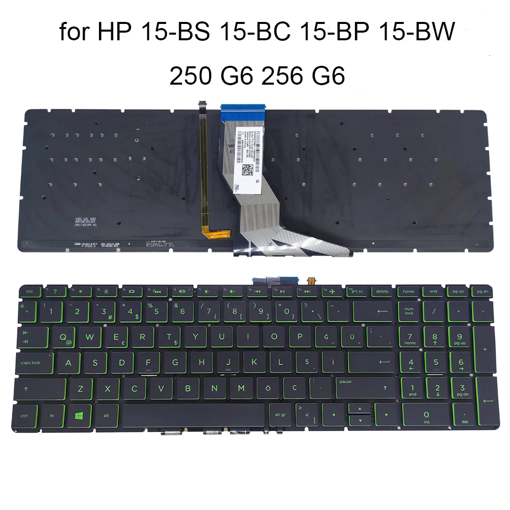 Türgi inglise (US Taustavalgustusega Klaviatuur HP Envy X360 15-BS 15T-BS 15-BC 15-BP 15-BW 250 256 G6 Sülearvuti Klaviatuurid 9Z.NE1BQ.H0T