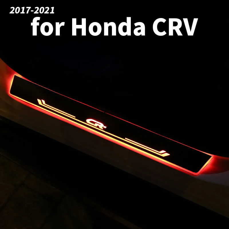 Ukse lävepakk baar LED tuled teretulnud jalaga pedaali ukse riba muutmine tarvikud Honda CRV CR-V 2018 19 2020 2021