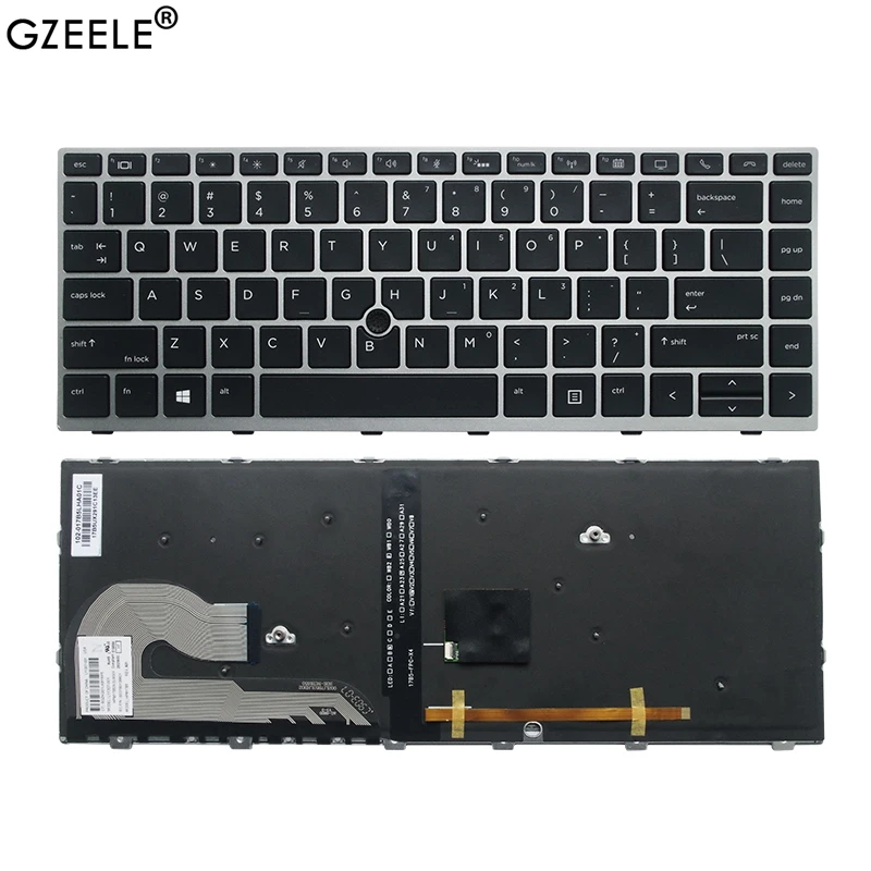 USA UUS/RU sülearvuti klaviatuur HP EliteBook 840 G5 846 G5 745 G5 Hiire Punkti L14378-001 L11307-001 Backlit