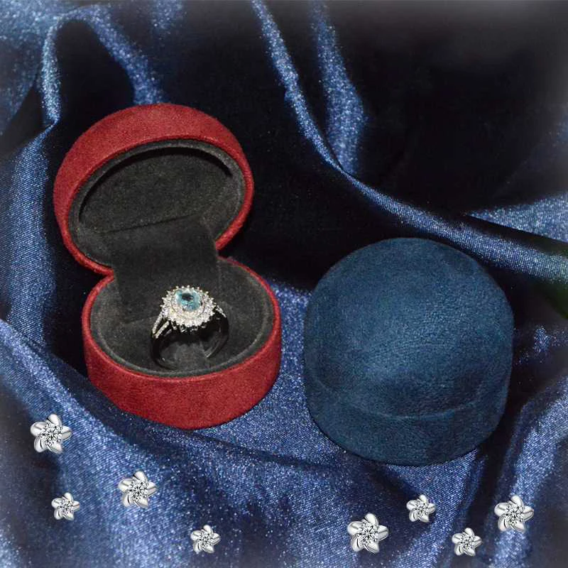Uus Sfääriline Flannelette Ehete Karbid Pakendi Ekraan Soovitatav Valentines Pulm Kingitus Teemant Ehted Ringi Puhul