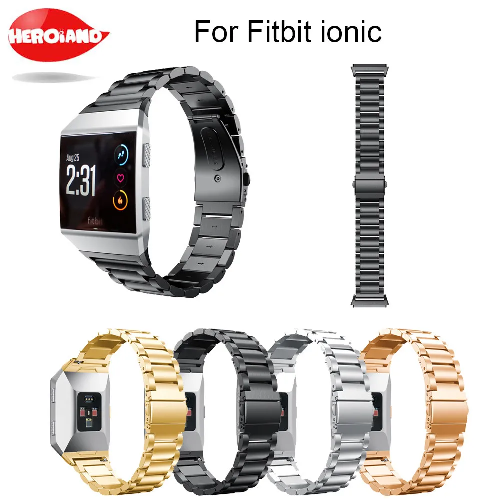 Vaata Bänd Fitbit Ionic Roostevabast Terasest Metallist Asendamine randmepaela jaoks Fitbit Ionic Smart watch Band Rihm Käevõru watch