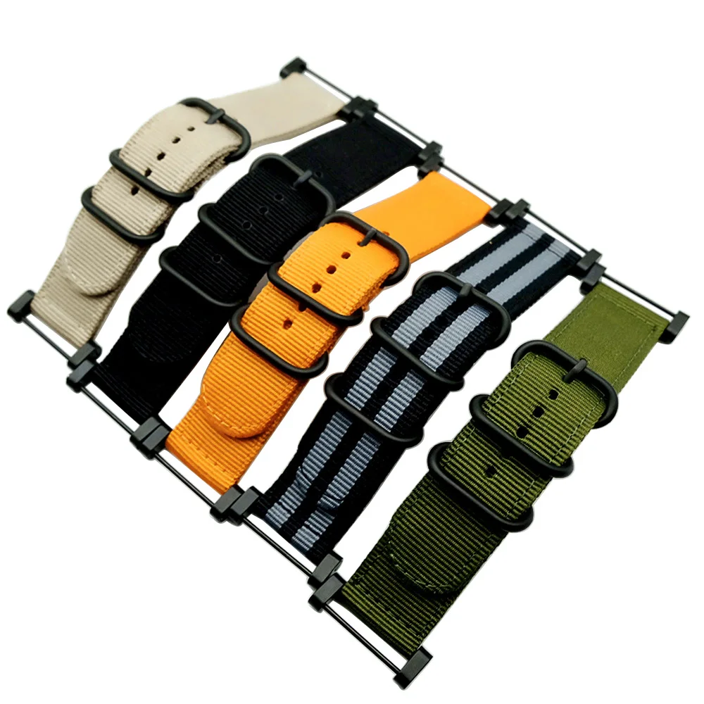 Vaata Bänd Rihm Nailonist Suulu Watchband 24MM +1 komplekt Adapterid +Tööriistad 5 Värvi Kiire Kuivamise Eest Suunto Core Seeria Traverse Watchband
