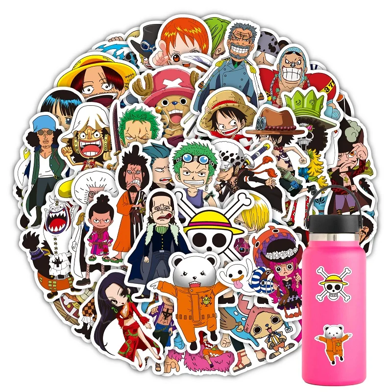 Üks Töö Kleebised 50/100tk Anime Arvandmed Luffy Kleebis Sülearvuti Mootorratta Rula Arvuti Mobiilne Telefon Cartoon Lapsed Mänguasjad
