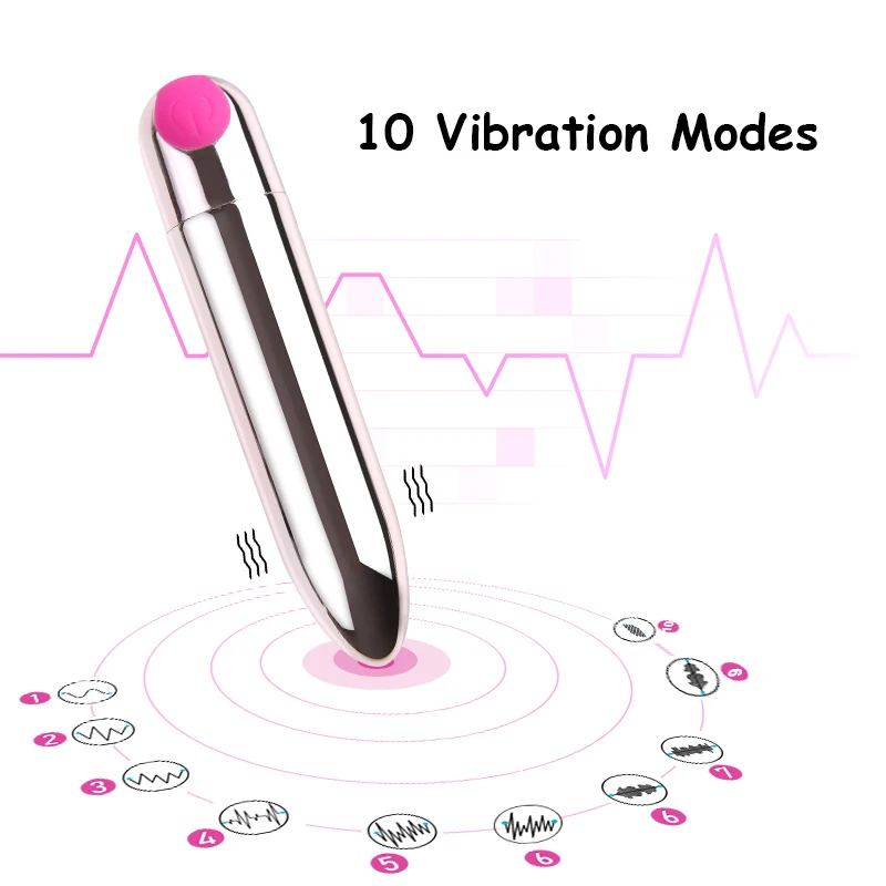 10 Speed Mini Bullet Vibraator Sex Mänguasjad Naine Gay Tugev Vibratsioon G-spot Anal Paar Massager Võimas Vibraatorid USB-Laadimine