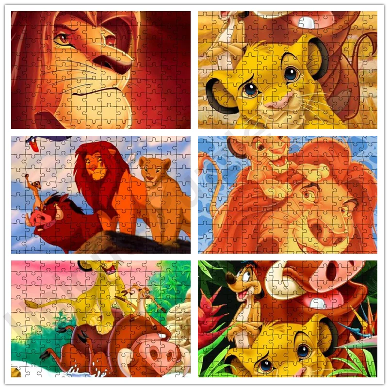 1000 Tükki Paber Pusled Mõistatusi Lion King Mõistatusi Haridus-Intellektuaalne Mahalaadimine Diy Suur Puzzle Mäng, Mänguasjad Kingitus