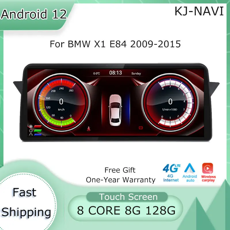 12.3 Tolline Android puuteekraan BMW X1 E84 2009-2017 CIC IDrive Süsteem Auto Carplay Jälgib Stereo Raadio-Multimeedia Player