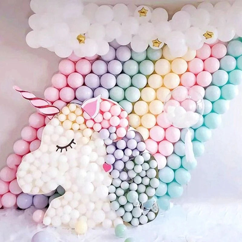 20/30/50tk 10inch Värvikas Macaron Õhupallid Rainbow Unicorn Sünnipäeva Latex Balloon Pulm Baby Shower Pool Kaunistused