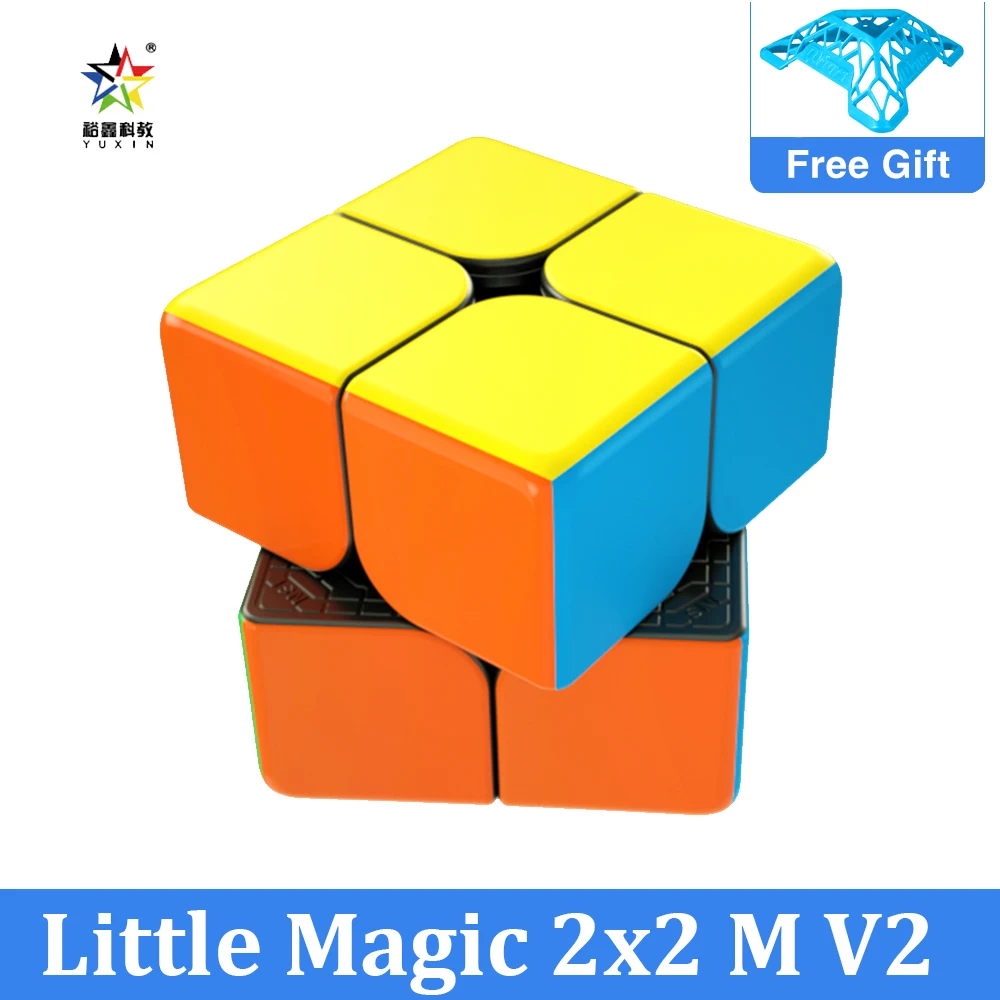 2021 Yuxin Vähe Magic Cube Pluss 2x2x2 M V2 Magnet Sile Professionaalne Neo Cubo World Puzzle Mänguasjad, Mängud Ületamise Cubing Kingitus